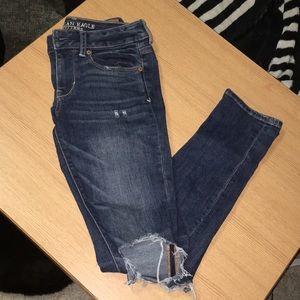 American eagle distressed skinny jeans